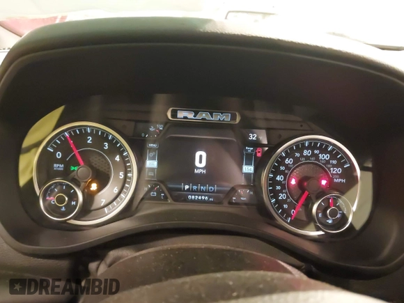 2022 Ram 1500 Big Horn with VIN 1C6SRFBT2NN134857, listed as a IAAI auction lot 41865906 with 82,496 mi miles and . Bid and sale history available at DreamBid. Image 7.