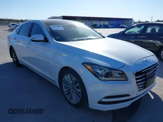 2015 Hyundai Genesis 3.8L with VIN KMHGN4JE1FU059833, listed as a IAAI auction lot 41711970 with 159,061 mi miles. Bid and sale history available at carsss.com. Image 1.