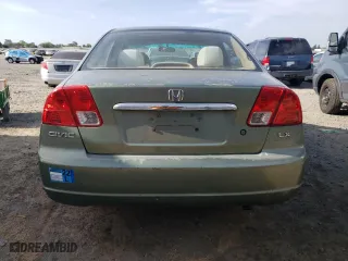 2003 Honda Civic LX with VIN 1HGES16603L037832, listed as a Copart auction lot 58341684 with 167,473 mi miles and Salvage Title. Bid and sale history available at carsss.com. Image 6.