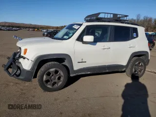 2015 Jeep Renegade Latitude with VIN ZACCJBBH2FPB80612, listed as a Copart auction lot 43328085 with 158,162 mi miles and Salvage Title. Bid and sale history available at carsss.com. Image 1.