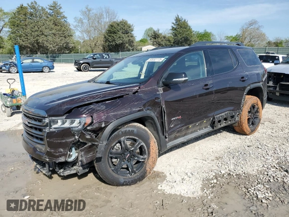2021 GMC Acadia AT4 with VIN 1GKKNLLS5MZ131066, listed as a Copart auction lot 53032775 with 43,072 mi miles and Non repairable. Bid and sale history available at DreamBid. Image 1.