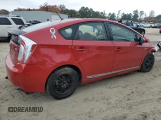 2012 Toyota Prius One with VIN JTDKN3DUXC5481729, listed as a Copart auction lot 81663884 with 88,696 mi miles and Salvage Title. Bid and sale history available at DreamBid. Image 3.
