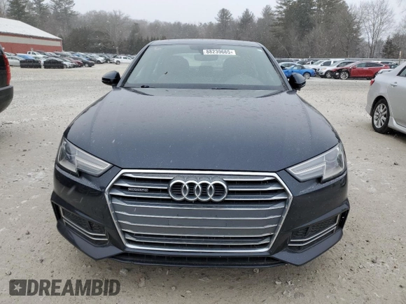 2018 Audi A4 Premium with VIN WAUDNAF4XJA060752, listed as a Copart auction lot 88239665 with 132,165 mi miles and Clean Title. Bid and sale history available at carsss.com. Image 5.