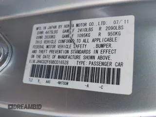 2011 Acura TSX с VIN JH4CU2F69BC016528, выставлен на аукционе IAAI как лот 42413585 с пробегом 183 464 миль миль и . История ставок и продаж доступна на DreamBid. Изображение 9.