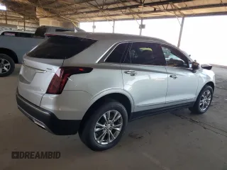 2020 Cadillac XT5 Premium Luxury AWD with VIN 1GYKNDRS4LZ124935, listed as a Copart auction lot 62177965 with 35,671 mi miles and Salvage title. Bid and sale history available at DreamBid. Image 3.