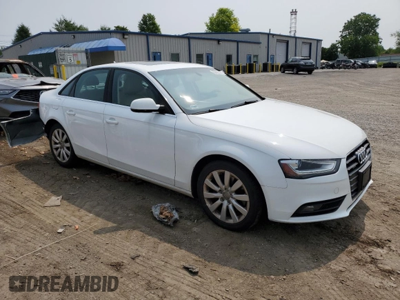 2013 Audi A4 Premium with VIN WAUBFAFL9DA059267, listed as a Copart auction lot 60437425 with 84,409 mi miles and Salvage title. Bid and sale history available at DreamBid. Image 4.