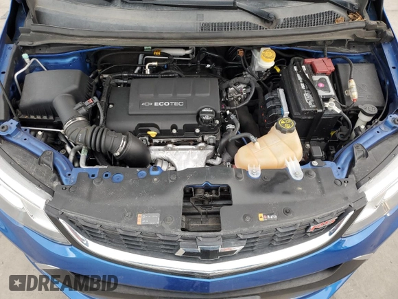 2019 Chevrolet Sonic LT z VIN 1G1JD5SB3K4148300, wystawiony jako Copart lot #52169025 z przebiegiem 59 689 mil mil oraz Szkoda całkowita • Salvage title. Historia ofert i sprzedaży dostępna na DreamBid. Obrazek 11.