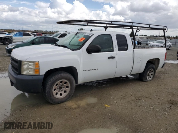 2007 Chevrolet Silverado 1500 LT w/1LT with VIN 2GCEC19CX71565063, listed as a Copart auction lot 51246145 with 0 mi miles and Clean Title. Bid and sale history available at carsss.com. Image 1.