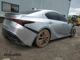 2024 Lexus IS 350 F Sport z VIN JTHGZ1B2XR5073688, wystawiony jako Copart lot #56994845 z przebiegiem 9 593 mil mil oraz Szkoda całkowita • Salvage title. Historia ofert i sprzedaży dostępna na DreamBid. Obrazek 3.