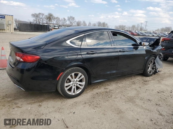 2015 Chrysler 200 Limited z VIN 1C3CCCAG2FN516524, wystawiony jako Copart lot #48309414 z przebiegiem 168 517 mil mil oraz Szkoda całkowita • Salvage title. Historia ofert i sprzedaży dostępna na DreamBid. Obrazek 3.