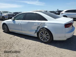 2017 Audi A8 L Sport with VIN WAU43AFD7HN005619, listed as a Copart auction lot 49042905 with 57,256 mi miles and Salvage Title. Bid and sale history available at carsss.com. Image 2.