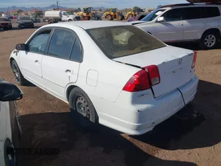 2004 Honda Civic LX with VIN 2HGES15504H509907, listed as a IAAI auction lot 41495701 with 104,959 mi miles. Bid and sale history available at carsss.com. Image 3.
