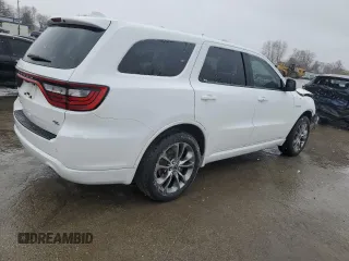 2020 Dodge Durango R/T with VIN 1C4SDHCT6LC301327, listed as a Copart auction lot 47811645 with 147,040 mi miles and Salvage title. Bid and sale history available at DreamBid. Image 3.