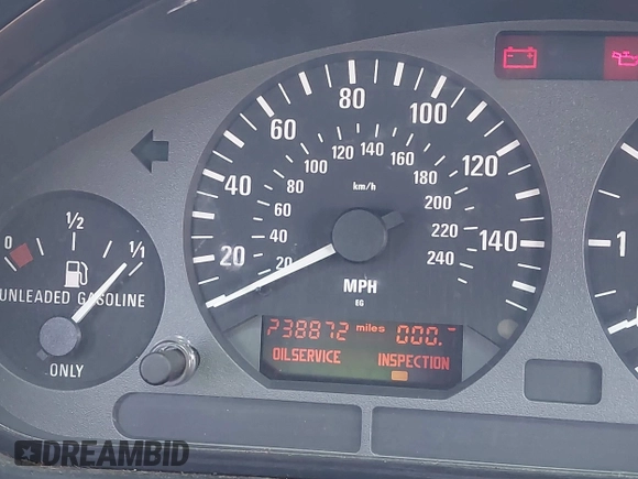 1998 BMW 3 Series 328is with VIN WBABG1329WET06968, listed as a IAAI auction lot 41656215 with 270,000 mi miles. Bid and sale history available at carsss.com. Image 15.