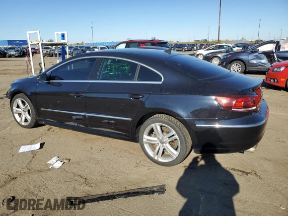 2013 Volkswagen CC R-Line with VIN WVWBP7AN0DE555448, listed as a Copart auction lot 75408294 with 104,475 mi miles and Clean Title. Bid and sale history available at DreamBid. Image 2.