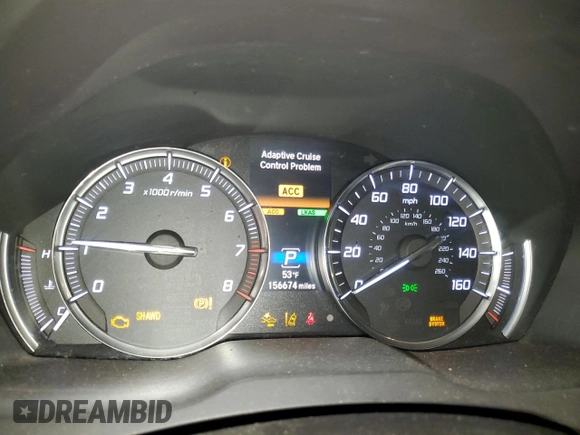 2018 Acura MDX w/Technology Pkg with VIN 5J8YD4H50JL009443, listed as a Copart auction lot 51982055 with 156,674 mi miles and Salvage Title. Bid and sale history available at carsss.com. Image 9.