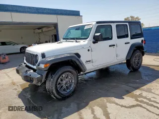2024 Jeep Wrangler Sport S z VIN 1C4PJXDN0RW300836, wystawiony jako Copart lot #58348255 z przebiegiem 16 171 mil mil oraz Czysty tytuł • Clean title. Historia ofert i sprzedaży dostępna na DreamBid. Obrazek 1.