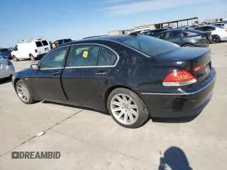 2005 BMW 7 Series 745Li with VIN WBAGN63535DS56267, listed as a Copart auction lot 45717775 with Not provided miles and Salvage title. Bid and sale history available at DreamBid. Image 2.