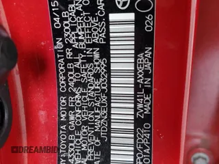 2015 Toyota Prius Two z VIN JTDZN3EUXFJ032995, wystawiony jako Copart lot #59794985 z przebiegiem 86 451 mil mil oraz Szkoda całkowita • Salvage title. Historia ofert i sprzedaży dostępna na DreamBid. Obrazek 14.
