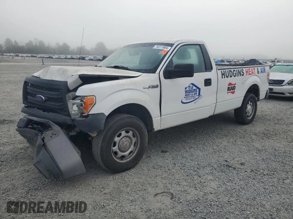 2014 Ford F-150 XL with VIN 1FTMF1CM7EKD61547, listed as a Copart auction lot 74311804 with 175,203 mi miles and Salvage title. Bid and sale history available at DreamBid. Image 1.