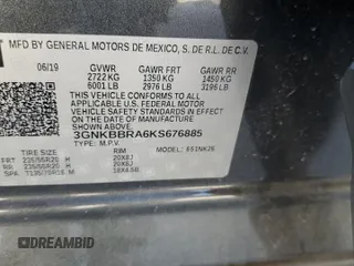 2019 Chevrolet Blazer z VIN 3GNKBBRA6KS676885, wystawiony jako Copart lot #46925875 z przebiegiem 145 455 mil mil oraz Szkoda całkowita • Salvage title. Historia ofert i sprzedaży dostępna na DreamBid. Obrazek 14.
