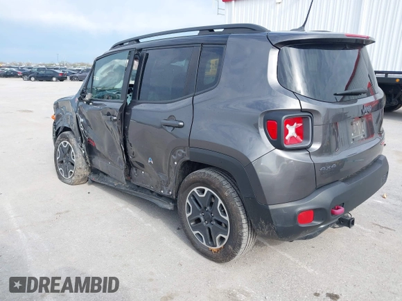 2017 Jeep Renegade Deserthawk with VIN ZACCJBCB2HPF51653, listed as a IAAI auction lot 41994419 with 115,444 mi miles and . Bid and sale history available at DreamBid. Image 3.