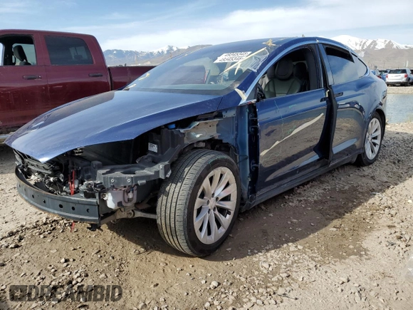 2016 Tesla Model X 70D with VIN 5YJXCAE27GF025513, listed as a Copart auction lot 49345345 with Not Provided miles and Salvage Title. Bid and sale history available at DreamBid. Image 1.