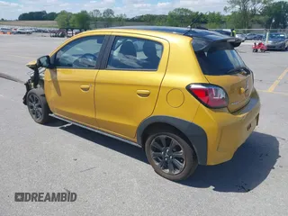 2023 Mitsubishi Mirage Black Edition with VIN ML32AWHJ0PH001038, listed as a IAAI auction lot 41914364 with 25,165 mi miles and . Bid and sale history available at DreamBid. Image 3.
