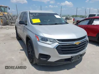 2021 Chevrolet Traverse LS with VIN 1GNERFKW0MJ114605, listed as a IAAI auction lot 42322272 with 99,417 mi miles and . Bid and sale history available at DreamBid. Image 1.