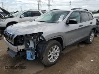2016 Jeep Cherokee Sport z VIN 1C4PJMAB4GW203807, wystawiony jako Copart lot #61429655 z przebiegiem 96 128 mil mil oraz Szkoda całkowita • Salvage title. Historia ofert i sprzedaży dostępna na DreamBid. Obrazek 1.