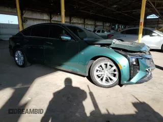 2025 Cadillac CT5 Premium Luxury with VIN 1G6DN5RK9S0106523, listed as a Copart auction lot 81950944 with 158 mi miles and Salvage title. Bid and sale history available at DreamBid. Image 4.