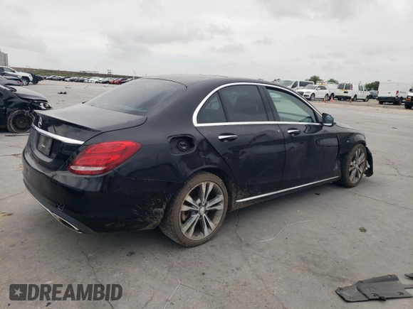 2015 Mercedes-Benz C 300 with VIN 55SWF4JB9FU082657, listed as a Copart auction lot 55466575 with 109,254 mi miles and Salvage Title. Bid and sale history available at DreamBid. Image 3.