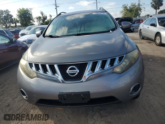 2009 Nissan Murano SL with VIN JN8AZ18U99W019331, listed as a Copart auction lot 73653734 with 0 mi miles and Salvage Title. Bid and sale history available at carsss.com. Image 5.