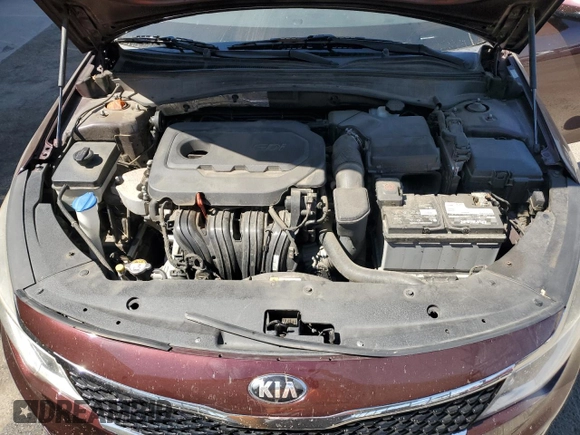 2016 Kia Optima LX with VIN 5XXGT4L34GG060276, listed as a Copart auction lot 65426975 with 129,029 mi miles and Salvage title. Bid and sale history available at DreamBid. Image 11.
