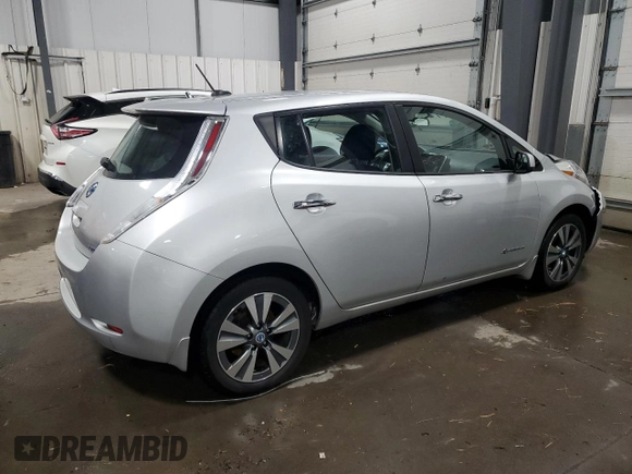2017 Nissan LEAF S with VIN 1N4BZ0CP2HC306012, listed as a Copart auction lot 86767614 with 42,666 mi miles and Salvage Title. Bid and sale history available at carsss.com. Image 3.