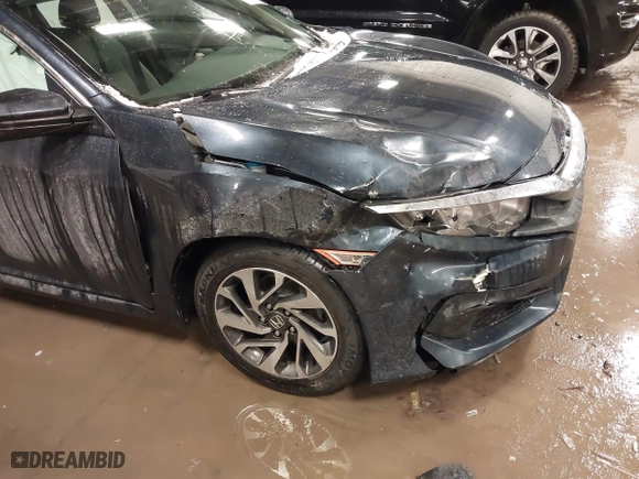 2016 Honda Civic Sedan EX with VIN 19XFC2F75GE250062, listed as a IAAI auction lot 41571552 with 82,992 mi miles. Bid and sale history available at carsss.com. Image 6.