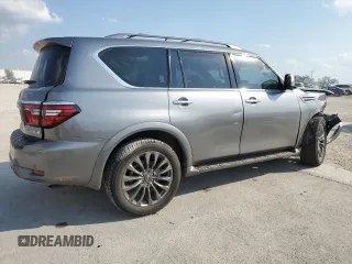2024 Nissan Armada Platinum with VIN JN8AY2DB4R9850067, listed as a Copart auction lot 76240434 with 3,146 mi miles and Salvage Title. Bid and sale history available at carsss.com. Image 3.