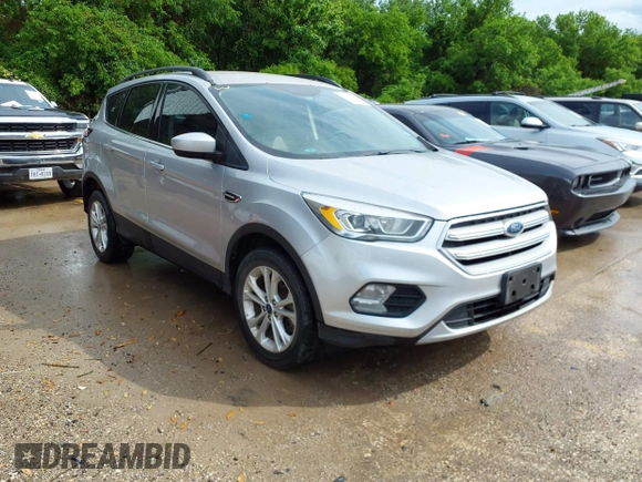 2018 Ford Escape SEL with VIN 1FMCU9HD6JUB24230, listed as a IAAI auction lot 42112408 with 104,447 mi miles. Bid and sale history available at carsss.com. Image 1.