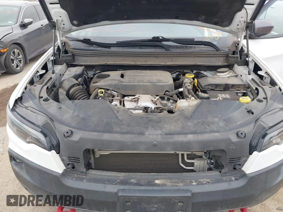 2019 Jeep Cherokee Trailhawk with VIN 1C4PJMBN6KD124023, listed as a IAAI auction lot 41432217 with 76,934 mi miles and . Bid and sale history available at DreamBid. Image 10.