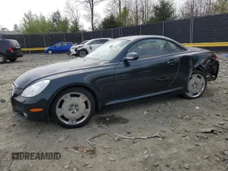 2003 Lexus SC with VIN JTHFN48Y730040253, listed as a Copart auction lot 51575745 with 123,687 mi miles and Salvage Title. Bid and sale history available at carsss.com. Image 1.