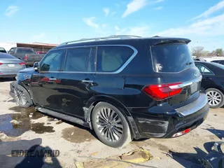 2019 Infiniti QX80 LUXE with VIN JN8AZ2NF5K9689409, listed as a IAAI auction lot 41729013 with 85,668 mi miles. Bid and sale history available at carsss.com. Image 3.