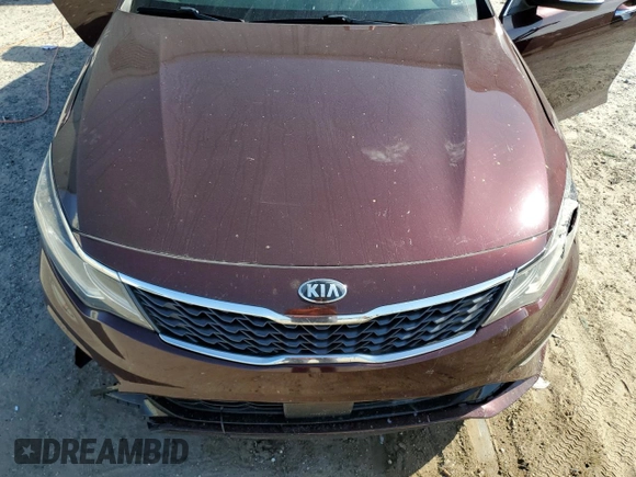 2019 Kia Optima LX with VIN 5XXGT4L30KG358378, listed as a Copart auction lot 51791655 with 107,404 mi miles and Non Repairable. Bid and sale history available at carsss.com. Image 12.