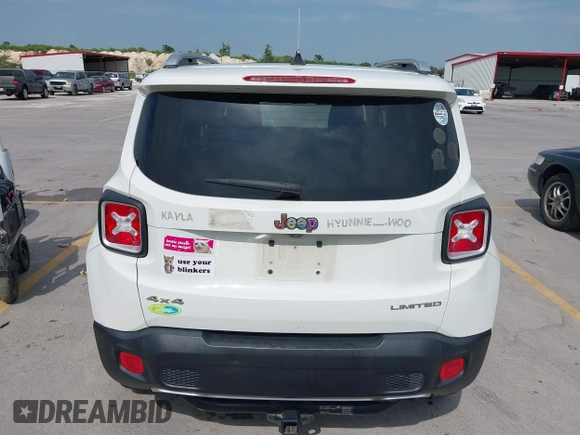 2016 Jeep Renegade Limited with VIN ZACCJBDT7GPC67683, listed as a IAAI auction lot 42401857 with 163,888 mi miles and . Bid and sale history available at DreamBid. Image 16.
