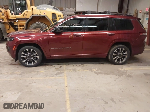 2021 Jeep Grand Cherokee Overland with VIN 1C4RJKDGXM8149126, listed as a IAAI auction lot 41946409 with 41,698 mi miles and . Bid and sale history available at DreamBid. Image 14.