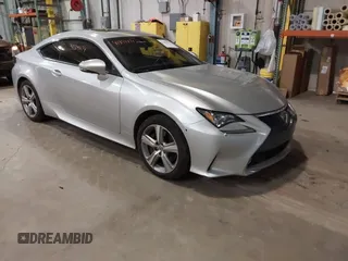 2015 Lexus RC 350 with VIN JTHSE5BC5F5001699, listed as a IAAI auction lot 41394274 with 150,319 mi miles. Bid and sale history available at carsss.com. Image 1.