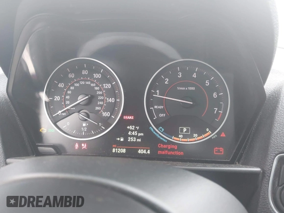 2016 BMW 2 Series M235i with VIN WBA1J7C50GV360395, listed as a IAAI auction lot 41158426 with 81,208 mi miles. Bid and sale history available at carsss.com. Image 7.