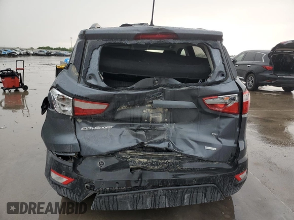 2019 Ford EcoSport SE z VIN MAJ3S2GE8KC254132, wystawiony jako Copart lot #54337575 z przebiegiem 90 221 mil mil oraz Szkody całkowita. Historia ofert i sprzedaży dostępna na DreamBid. Obrazek 6.
