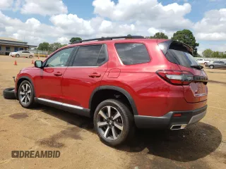 2025 Honda Pilot Touring with VIN 5FNYG2H77SB001016, listed as a Copart auction lot 69767934 with 485 mi miles and Salvage Title. Bid and sale history available at carsss.com. Image 2.