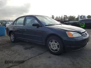 2001 Honda Civic LX with VIN 2HGES16571H607178, listed as a Copart auction lot 74284684 with 144,969 mi miles and Salvage Title. Bid and sale history available at carsss.com. Image 4.