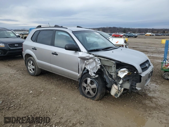 2005 Hyundai Tucson GL with VIN KM8JM12B25U064484, listed as a Copart auction lot 87057974 with 88,442 mi miles and Salvage Title. Bid and sale history available at carsss.com. Image 4.